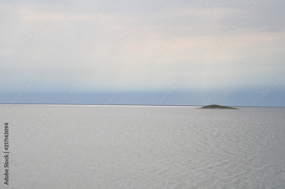 Obraz premium thunderstorm over see