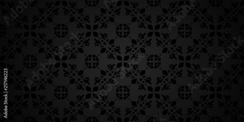 Arabesque, motif floral, arrière plan élégant.