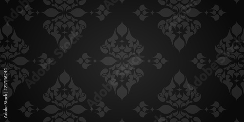 Arabesque, motif floral, arrière plan élégant.