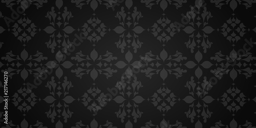 Arabesque, motif floral, arrière plan élégant.