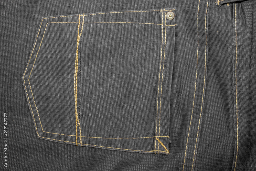 Background of black denim texture Background of black denim texture