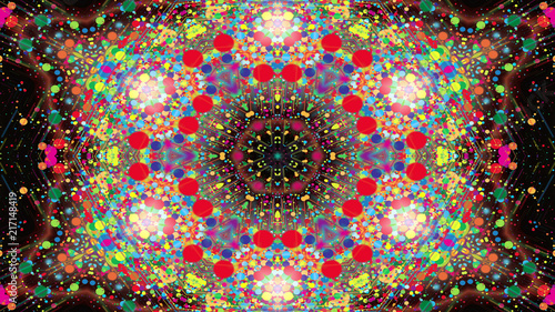 Colorful Shiny and Hypnotic Kaleidoscope
