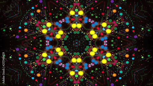 Colorful Shiny and Hypnotic Kaleidoscope