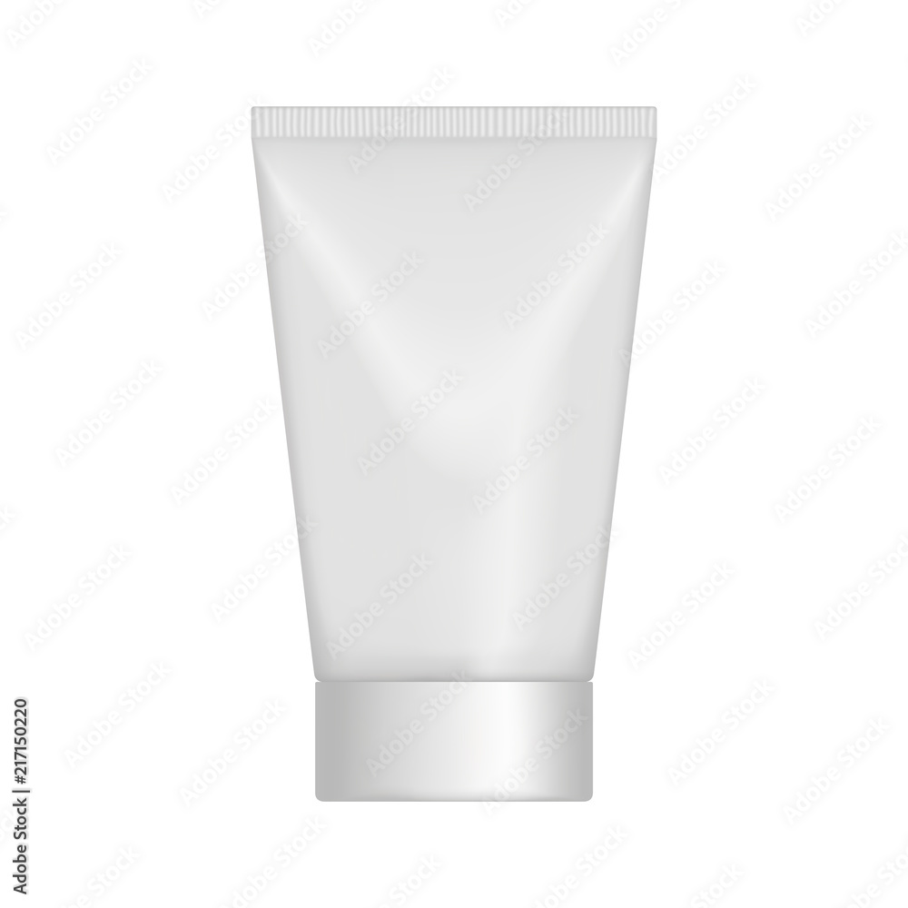 Vector mock up tube with a cover for hygienic creams for the skin. Vector mock up tube with a cover for hygienic creams for the skin.