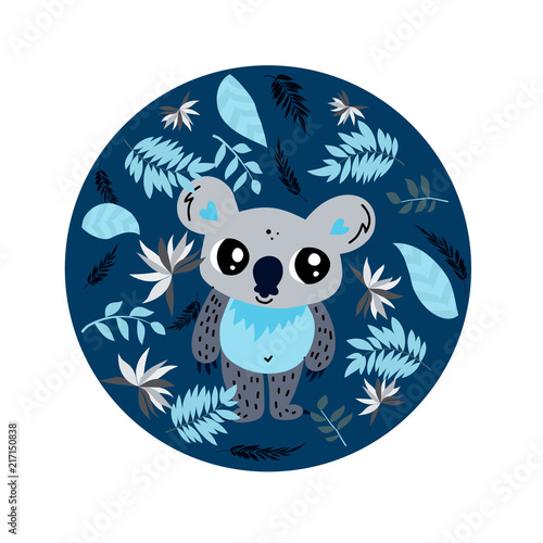 koala circle composition