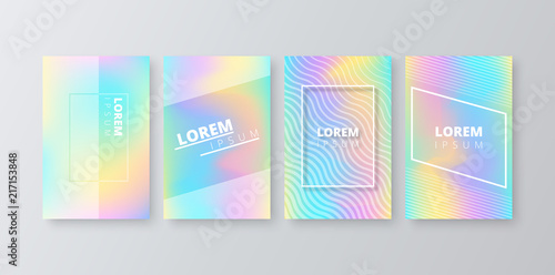 Colorful gala gradient backgrounds with frame.