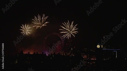 London New Year Fireworks Display