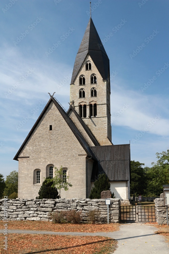 Fototapeta premium La chiesa di Tingstäde