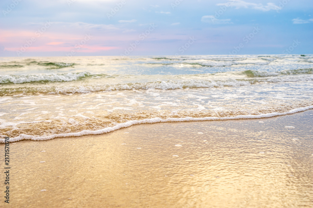 sand beach with wave bubble ripple sand beach with wave bubble ripple