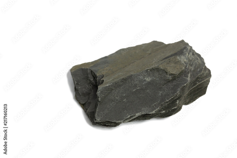 Slate Rock isolate on black background Slate Rock isolate on black background