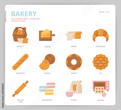 Bakery icon set