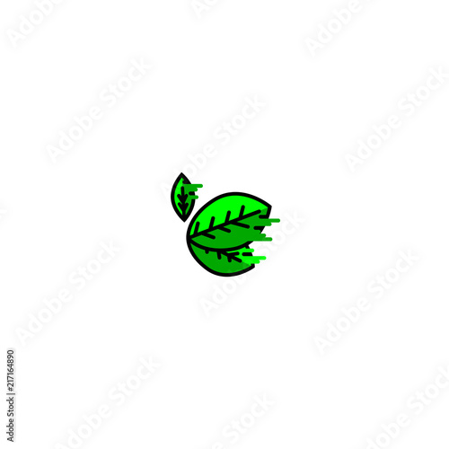 leaf butterfly logo design