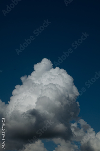 Solid Cloud on Blue