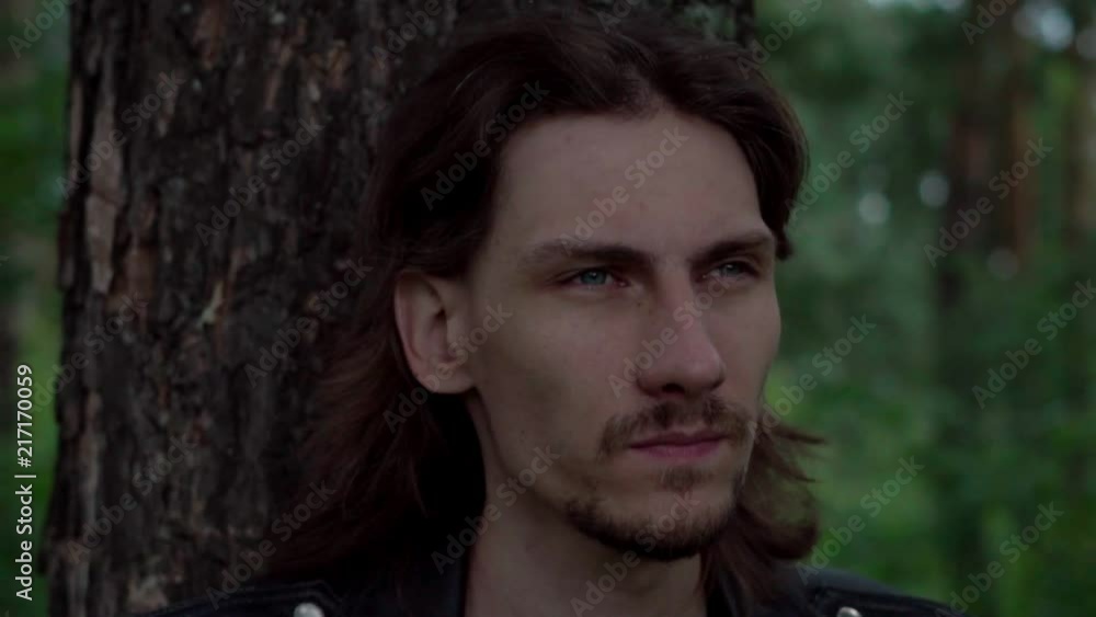 the guy in the leather jacket in the woods the guy in the leather jacket in the woods