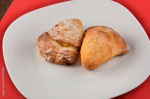 Sfogiatella, typical Neapolitan pastry, Naples, Italy restaurant photo