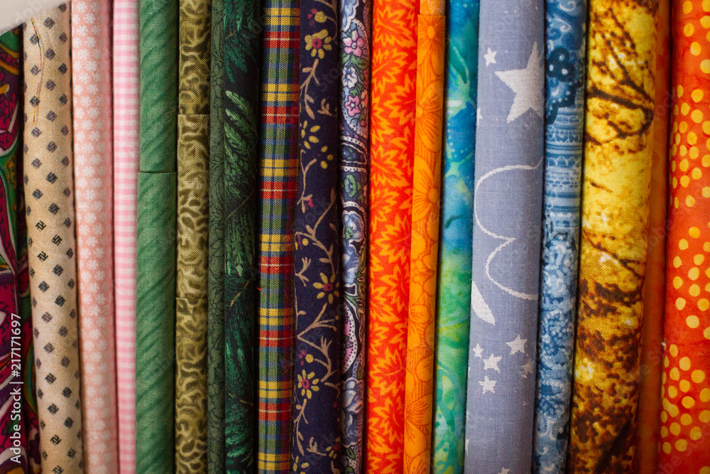 Fabric stack of assorted patterns for sewing and quilting! Fabric stack of assorted patterns for sewing and quilting!