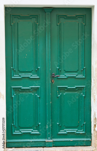 Old wooden door in Vienna