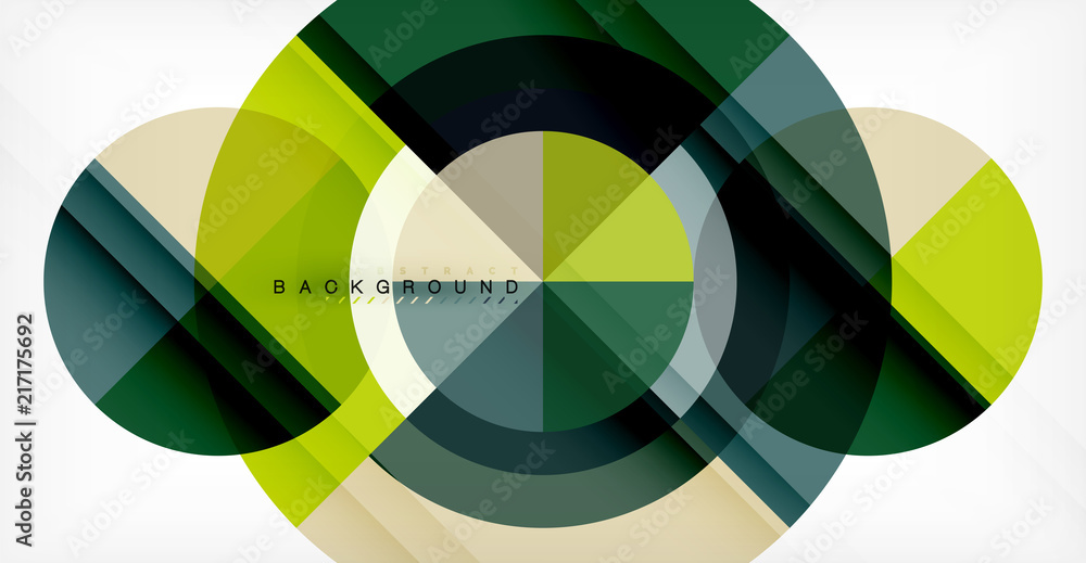 Vector circle abstract background