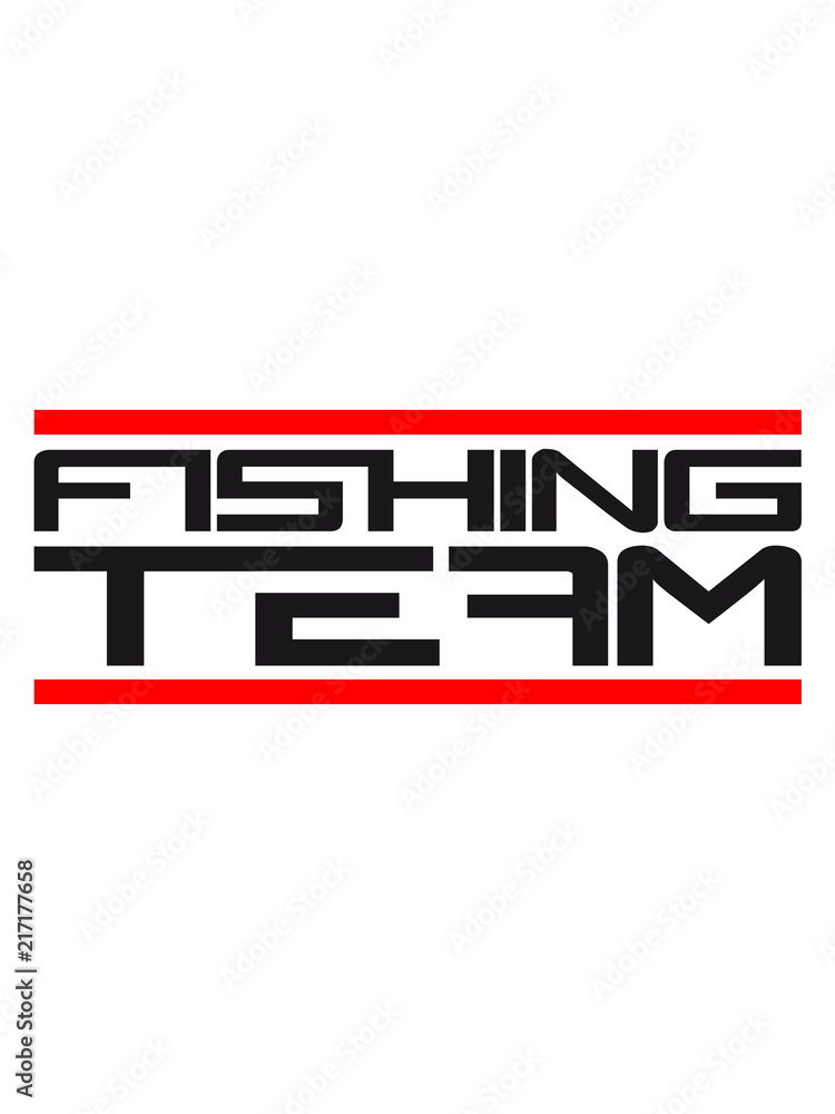 balken rot fishing team sport logo gefangen fisch angeln schwimmen meer  köder fischen see tauchen aquarium silhouette umriss Stock Illustration |  Adobe Stock