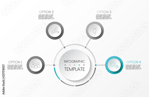 Business infographic template. Vector.