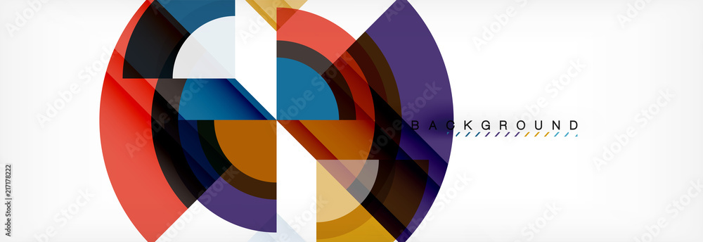 Vector circular geometric abstract background Vector circular geometric abstract background