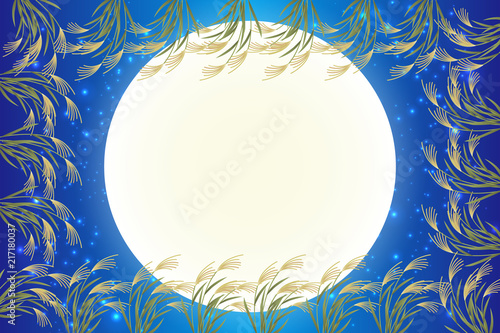 #Background #wallpaper #Vector #Illustration #design #Image #Japan #china #Asia #free_size #背景 #壁紙 #ベクター #イラスト #無料 #無料素材 #バックグラウンド #フリー素材 #和風素材 #日本 和風背景素材,お月見,十五夜,秋,満月,日本の伝統行事,すすき,月夜,中秋の名月,かぐや姫,竹取物語