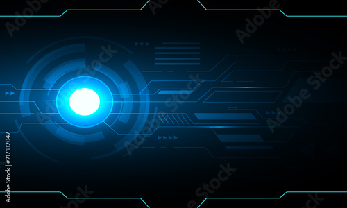 Blue abstract technology futuristic  background design.
