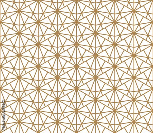 Seamless pattern based on Japanese ornament Kumiko