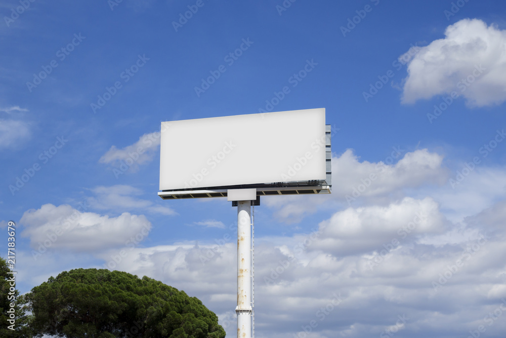 Blank billboard mock up Blank billboard mock up