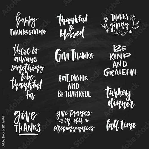 Thanksgiving Lettering Collection