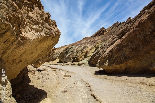Golden Canyon Trail in the middle of Death Valley National Park California