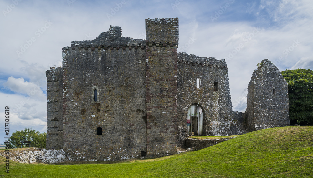 Weobley Castle, North Gower, Wales, UK