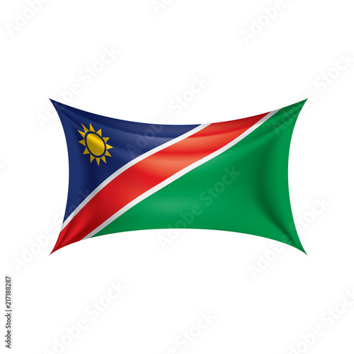 Free Download Namibia flag, vector illustration on a white background - GFXLoad