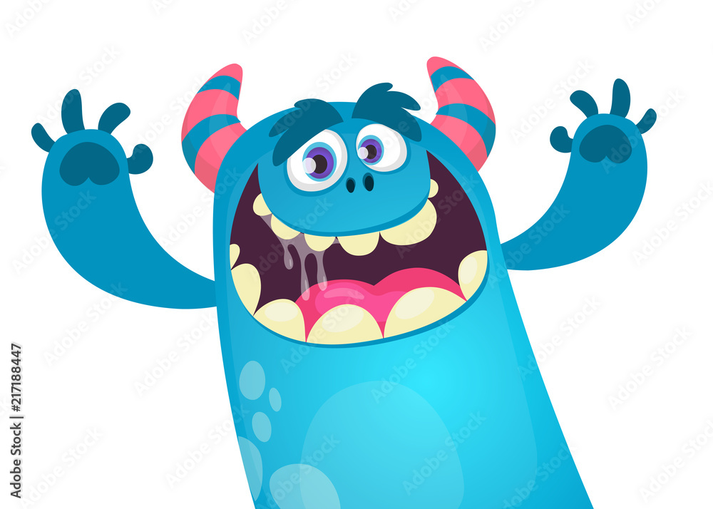 Engraçado Desenho Animado Azul Yeti Ou Bigfoot Furry Monster. Halloween  Design. Ilustração Vetorialde Personagem Alienígena Isolado Foto Royalty  Free, Gravuras, Imagens e Banco de fotografias. Image 192329187
