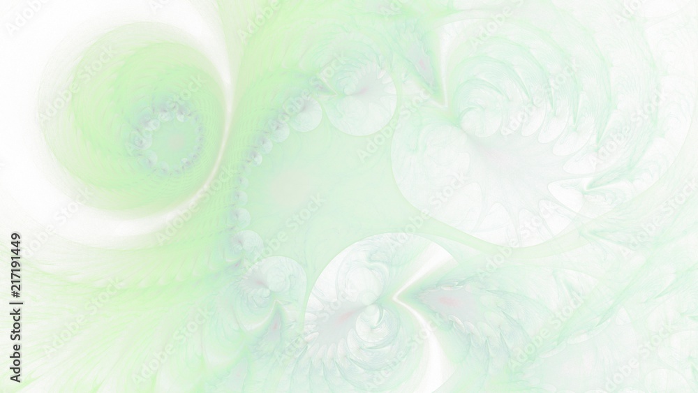 Organische Gebilde - Pastellgrün 