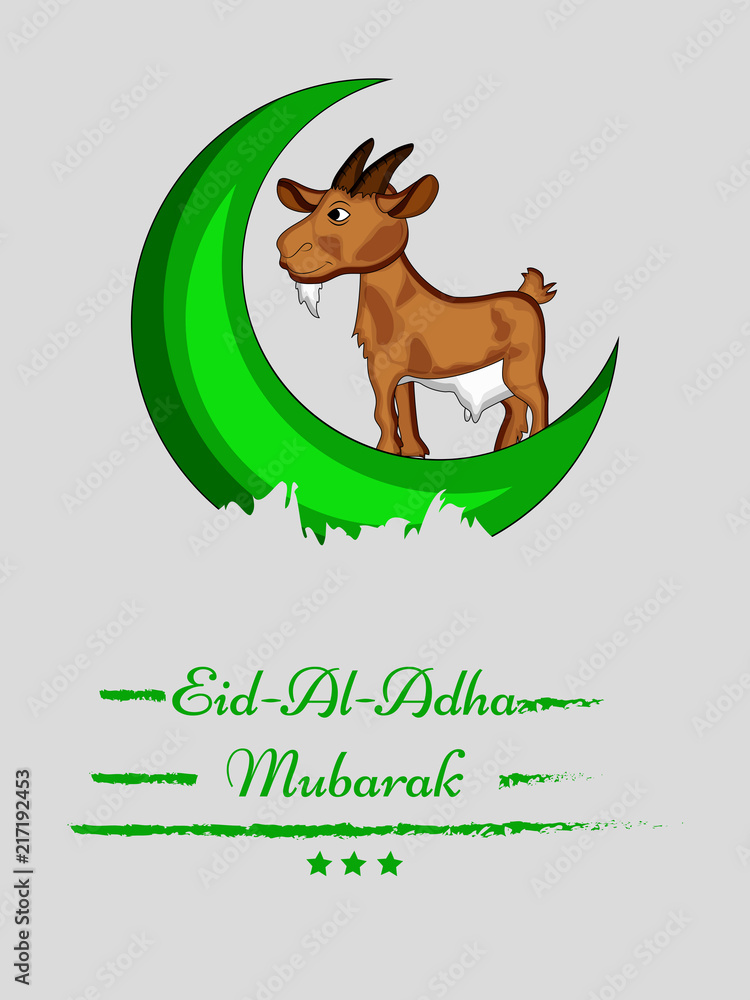 Fototapeta premium Illustration of background for the occasion of Muslim festival Eid-al-adha 