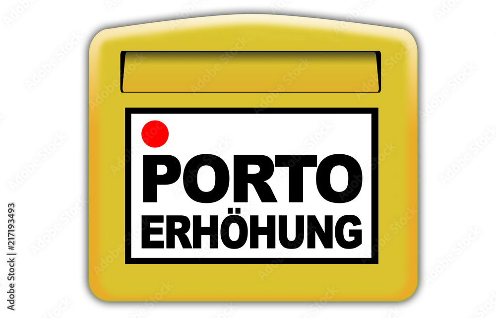 Briefkasten Briefporto Porterhöhung Briefkasten Briefporto Porterhöhung