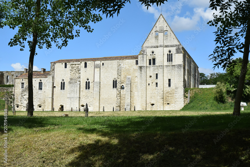 Abbaye Saint-Pierre de Maillezais, marais poitevin, Vendée.