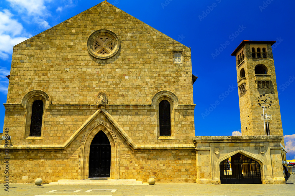 Medieval Orthodox Church of the Annunciation of the Blessed Virgin in Rhodes, Greece