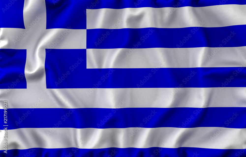 Greece Waving Flag. 3D rendering Greece Waving Flag. 3D rendering