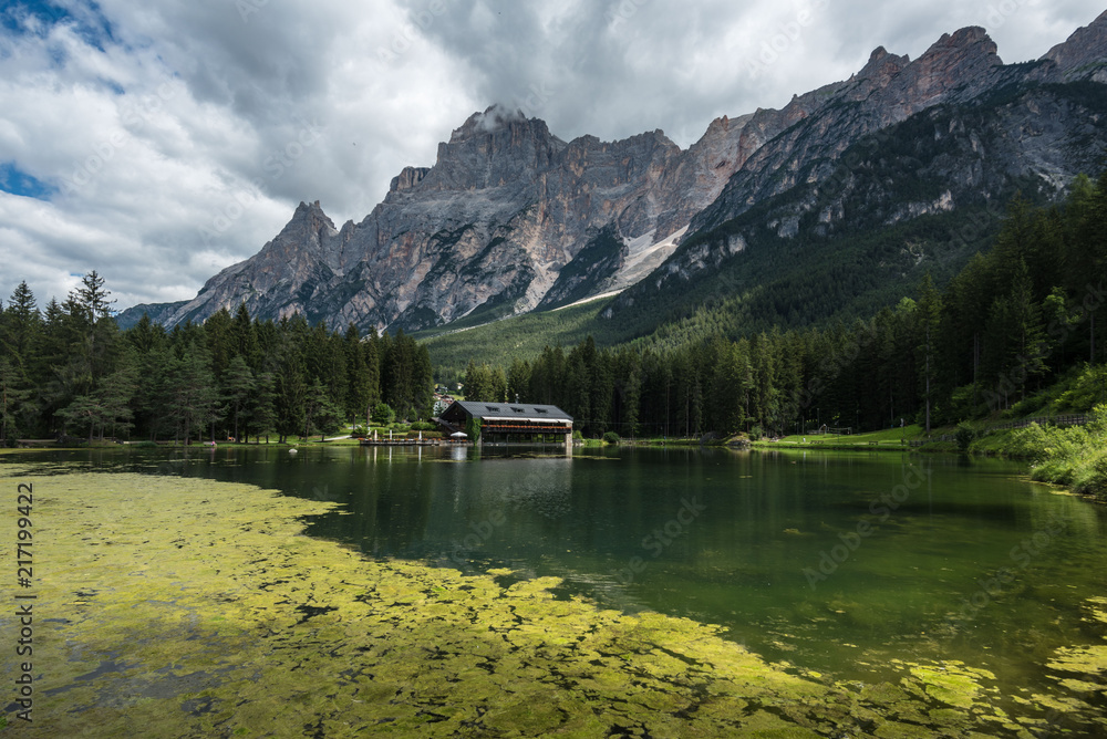 San Vito  lake in Dolomites