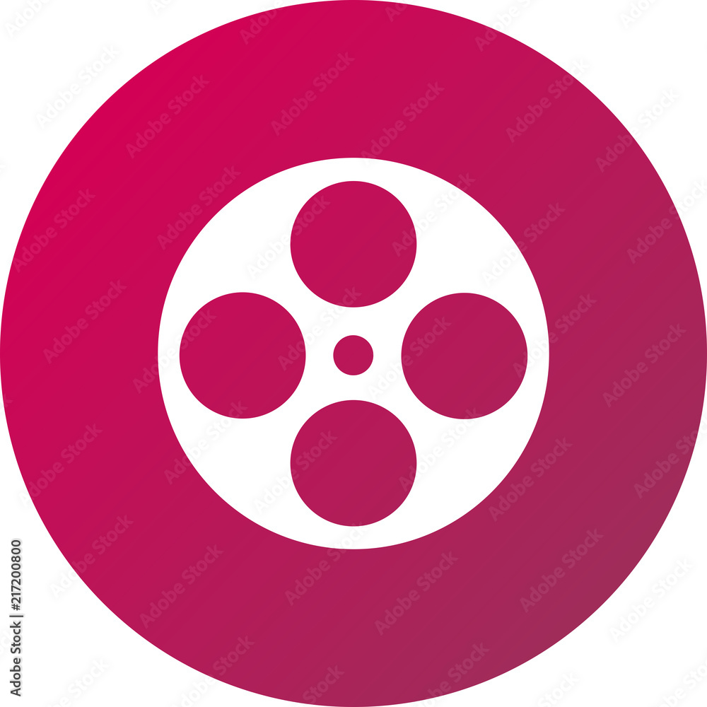 Vector ilustración icono rosa para comercios y web con dibujo de cinta de  video vector de Stock | Adobe Stock
