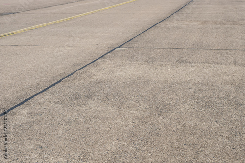 empty asphalt road / runway on former airport in Berlin © hanohiki