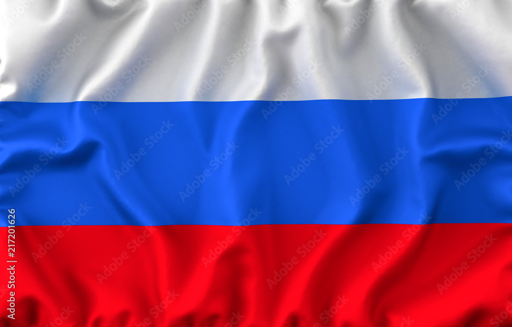 Russia Waving Flag. 3D rendering Russia Waving Flag. 3D rendering