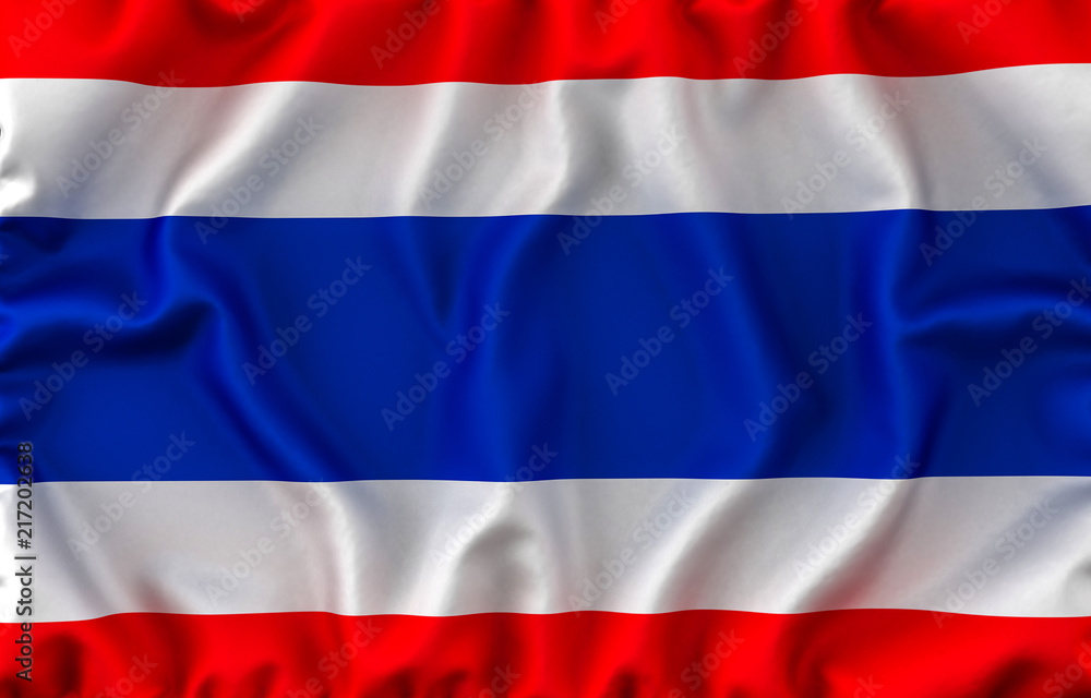 Thailand Waving Flag. 3D rendering Thailand Waving Flag. 3D rendering