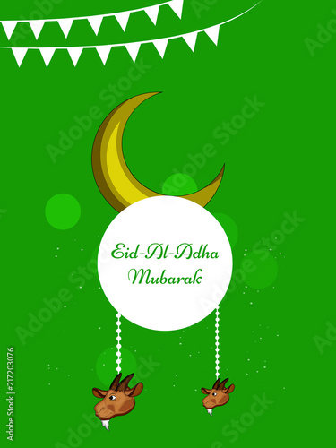 Illustration of background for the occasion of Muslim festival Eid-al-adha 