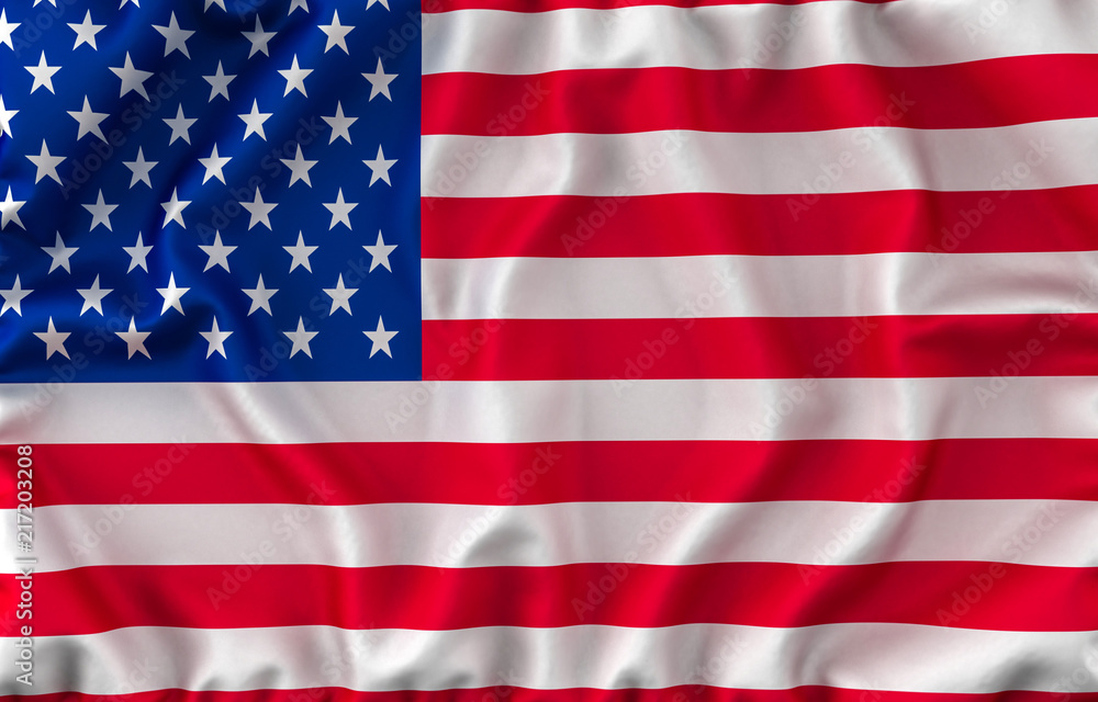 USA Waving Flag. 3D rendering USA Waving Flag. 3D rendering