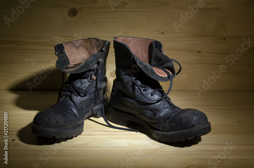 Old military boots.