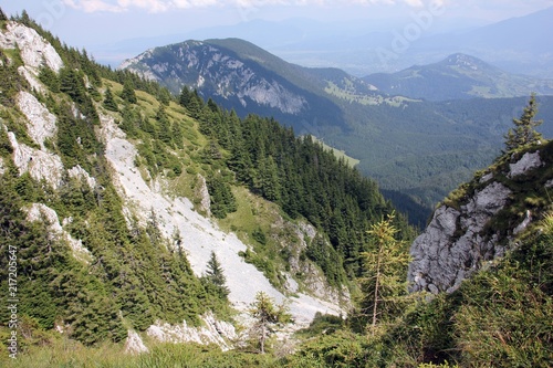 Mountain ridge - the Northern Crest in Piatra Craiului Mountains