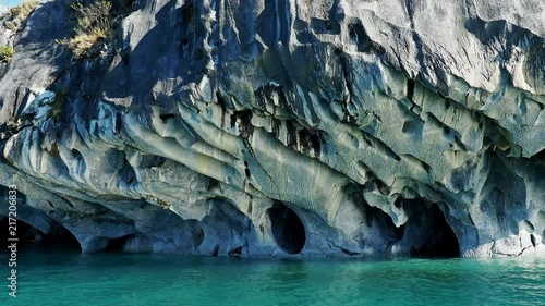 Marble Caves, Santuario de la Naturaleza Capillas de Marmol, General Carrera Lake, Puerto Rio Tranquilo, Aysen Region, Patagonia, Chile photo